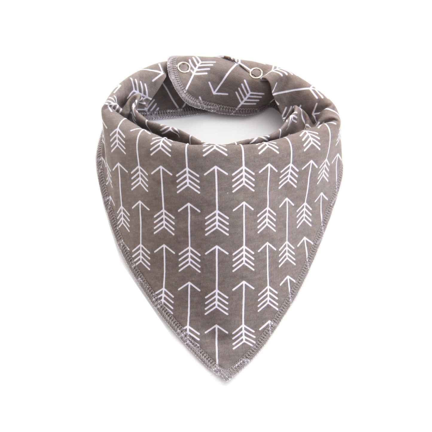 Doggy Direct 'Flying Arrow Grey' Dog Bandana with Pop Buttons