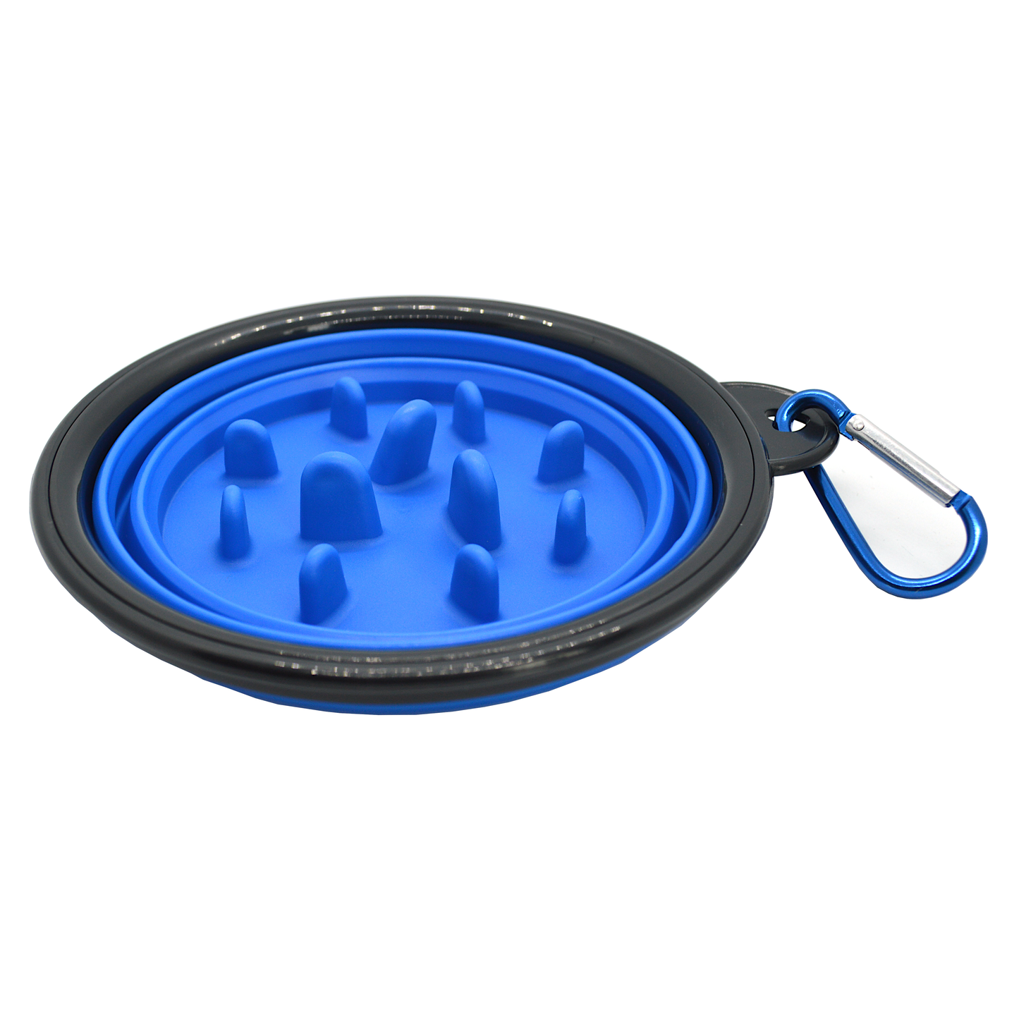 Doggy Direct Collapsible Slow Feeding Dog Bowl - Blue