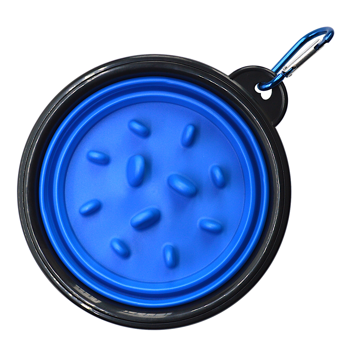 Doggy Direct Collapsible Slow Feeding Dog Bowl - Blue