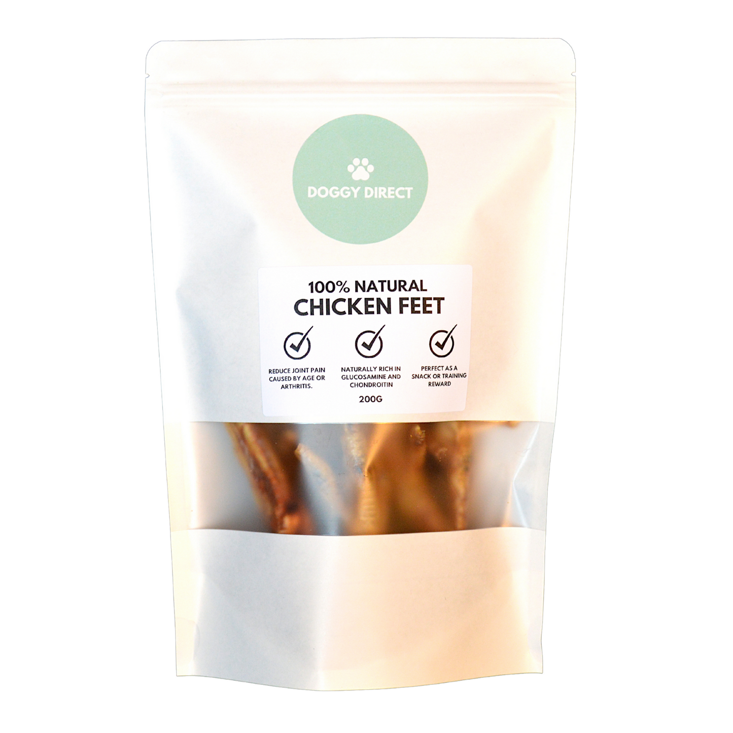 Doggy Direct Natural Chicken Feet for Dogs