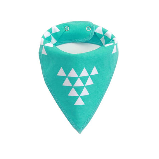 Doggy Direct 'Triangle Mint' Dog Bandana with Pop Buttons