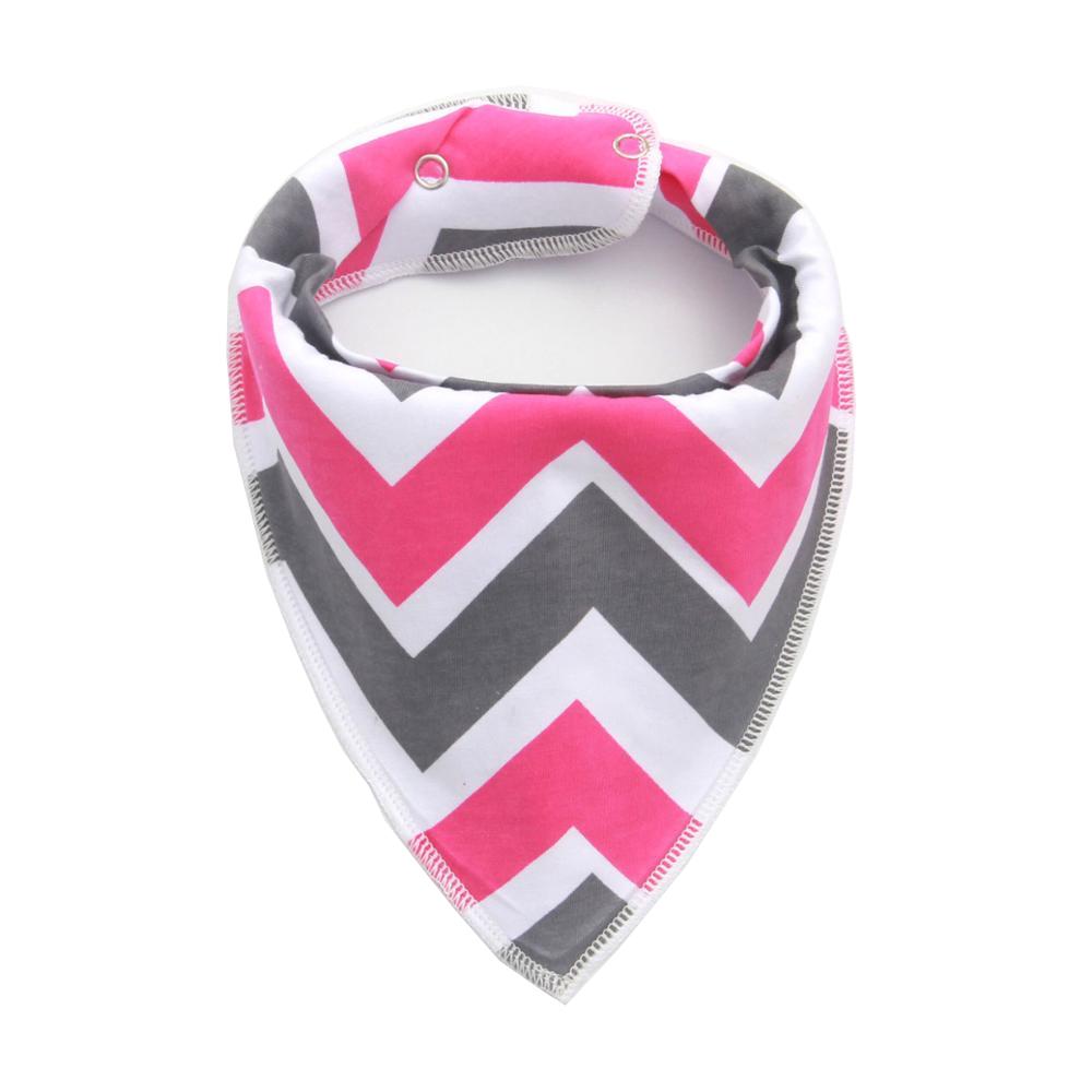 Doggy Direct 'Zig Zag Pink / Grey' Dog Bandana with Pop Buttons