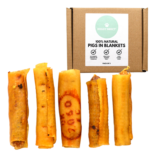 Doggy Direct Natural Pigs in Blankets - Christmas Sausage Treats for Dogs - 5, 10 & 20 PACKS