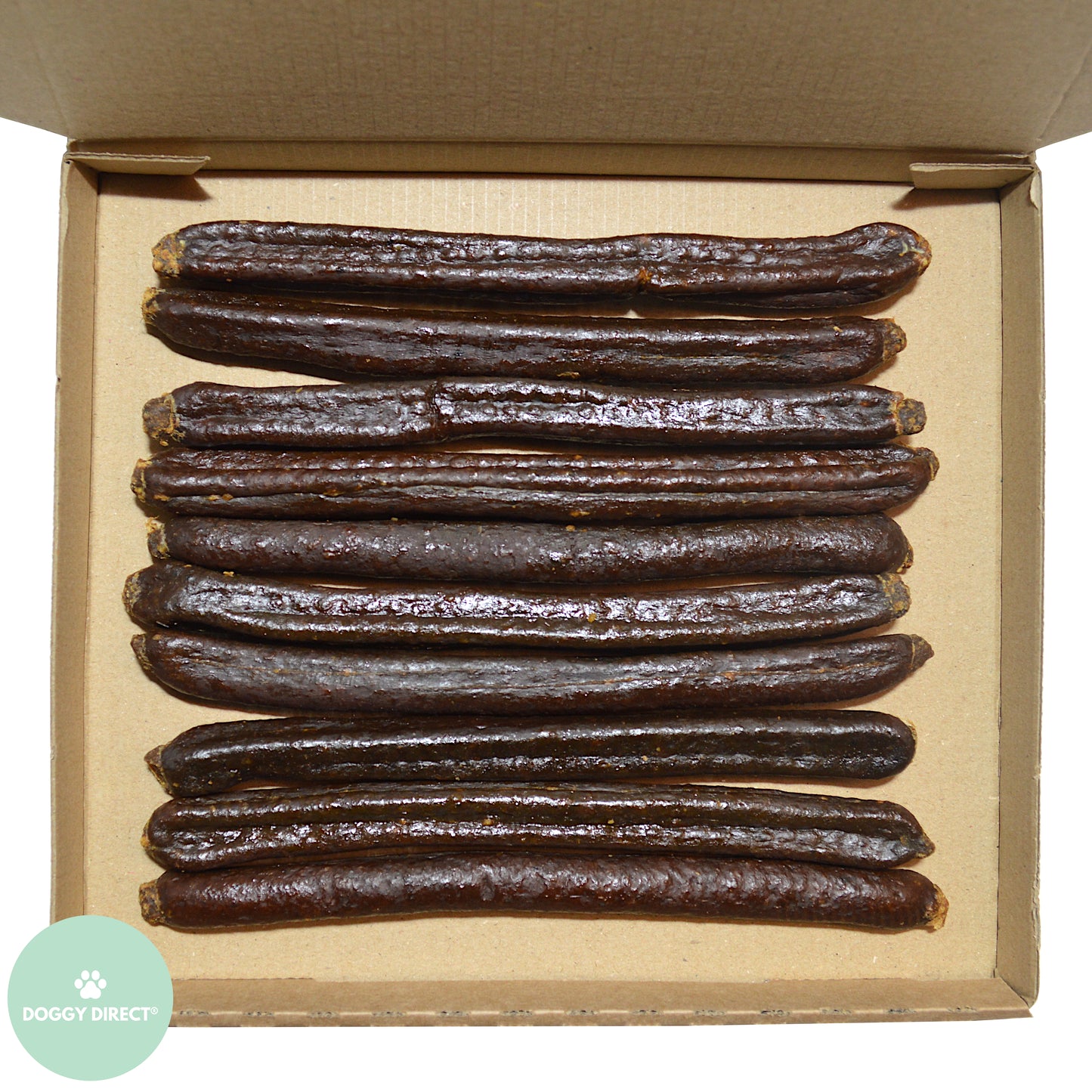 Doggy Direct Natural Venison Sticks - Gourmet Meat Sausage Treats for Dogs - 10, 20 & 30 PACKS