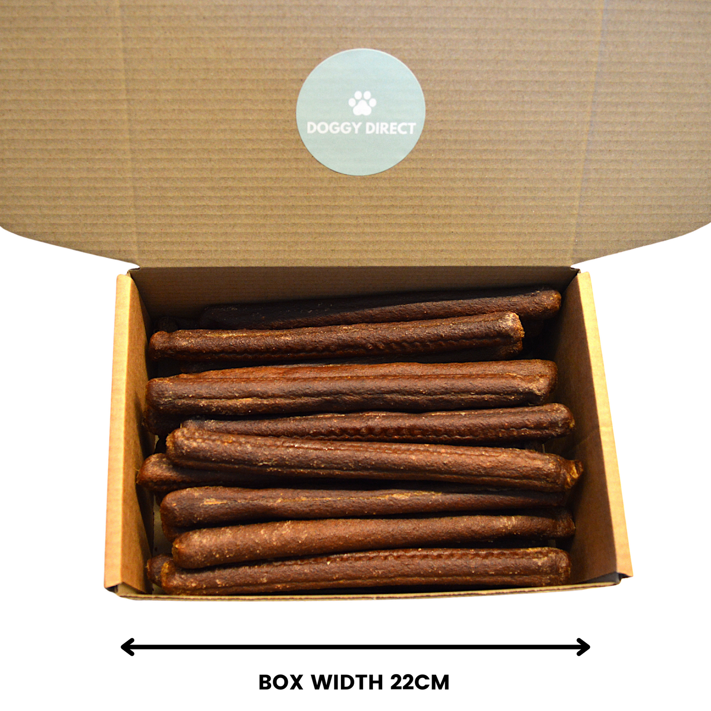 Doggy Direct Natural Venison Sticks - Gourmet Meat Sausage Treats for Dogs - 10, 20 & 30 PACKS